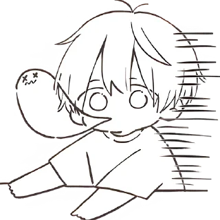 😱 emoji Анимешный мальчик @Nyasticks Telegram sticker 3 of 41