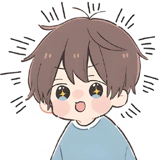😍 emoji Анимешный мальчик @Nyasticks Telegram sticker 2 of 41