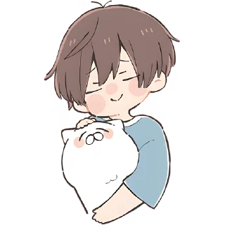 ☺️ emoji Анимешный мальчик @Nyasticks Telegram sticker 11 of 42