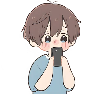 📱 emoji Анимешный мальчик @Nyasticks Telegram sticker 8 of 42