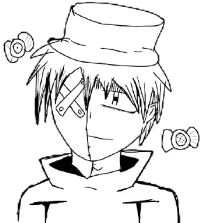 😐 emoji 7д Манга Telegram sticker 7 of 7