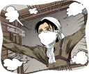 😷 emoji Attack on Titan :: @line_stickers Telegram sticker 13 of 40