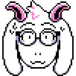🫢 emoji Light Ralsei Pack (part 2/2) Telegram sticker 6 of 107