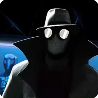 ⚫ emoji Spider-Man Noir / @Earth_928 Telegram sticker 13 of 45