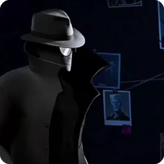 ⚫ emoji Spider-Man Noir / @Earth_928 Telegram sticker 11 of 45