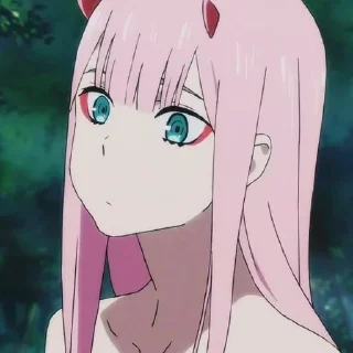 😯 emoji Zero Two Telegram sticker 16 of 37