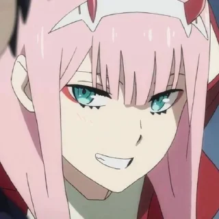 😏 emoji Zero Two Telegram sticker 11 of 37