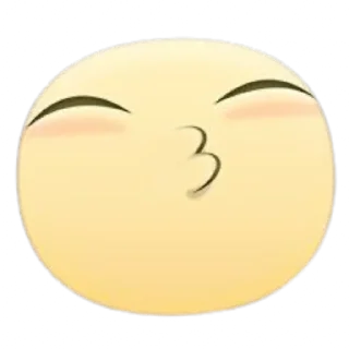 😚 emoji емодзі:3 Telegram sticker 10 of 33