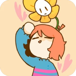 ❤ emoji ❤️Frisk❤️ @UndertaleDeltaruneS Telegram sticker 8 of 60
