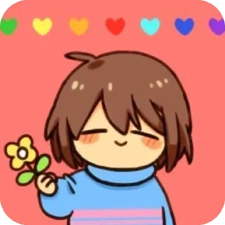 ❤ emoji ❤️Frisk❤️ @UndertaleDeltaruneS Telegram sticker 17 of 60