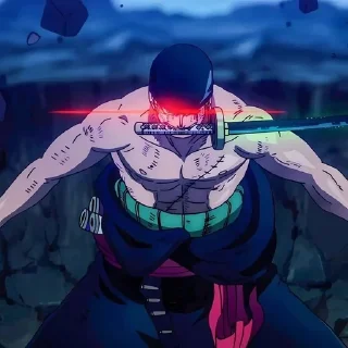 🌟 emoji RORONOA ZORO @GIFSHIGETSUSTICK Telegram sticker 9 of 58