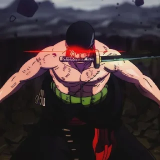 🌟 emoji RORONOA ZORO @GIFSHIGETSUSTICK Telegram sticker 5 of 58
