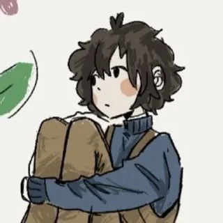 😕 emoji BRIGHT BSD @bungostraydogsc Telegram sticker 3 of 100