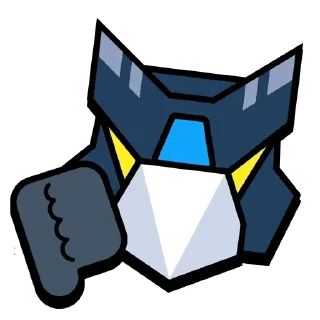 👎 emoji Mecha Crow @MysteryDes1gner Telegram sticker 20 of 39