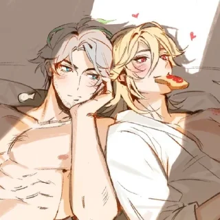 💚 emoji 💚Kaveh×Al-Haitham💚 by @denkawiwi Telegram sticker 7 of 71