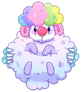 🐏 emoji Джиллиана без надписей @stickers_vk Telegram sticker 22 of 49