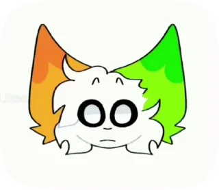 🤨 emoji Sandy💗 (fan sticks) Telegram sticker 5 of 12