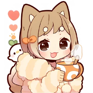 ☕️ emoji Щенок Шиба @Nyasticks Telegram sticker 11 of 41