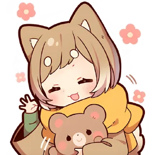 👋 emoji Щенок Шиба @Nyasticks Telegram sticker 24 of 41