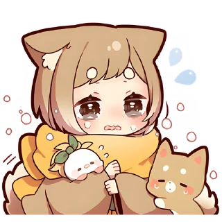 😭 emoji Щенок Шиба @Nyasticks Telegram sticker 5 of 41