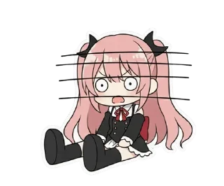 😳 emoji Krul Tepes Chibi Telegram sticker 7 of 10