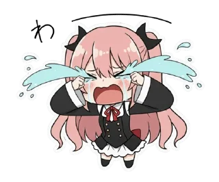 😭 emoji Krul Tepes Chibi Telegram sticker 5 of 10