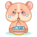 😭 emoji chpic.su • @Premium_Stikers | Хомячок Коржик Telegram sticker 1 of 52