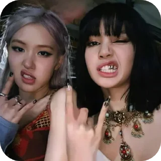 🤘 emoji Lisa @stickmiw Telegram sticker 19 of 45
