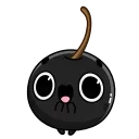 😀 emoji черная вишня by @prokaznik777 Telegram sticker 16 of 39