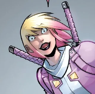 🤍 emoji Elite Gwenpool Telegram sticker 22 of 40