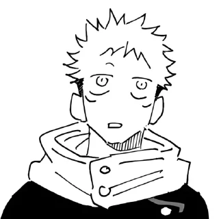 🙄 emoji Юдзи Итадори|JJK. От Фурдо😘 Telegram sticker 9 of 120