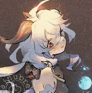 ❄️ emoji ٬٬ ࣪𒀭🫐ᯤ ࣪◜｡ ࣪⊹ ganyu!🐐𓂅⌗ Telegram sticker 21 of 56