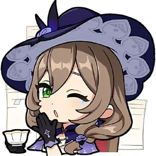 😴 emoji Чиби геншин Telegram sticker 12 of 67