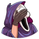 🤦 emoji Scream Telegram sticker 11 of 25