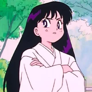 😒 emoji Sailor Mars Telegram sticker 8 of 18