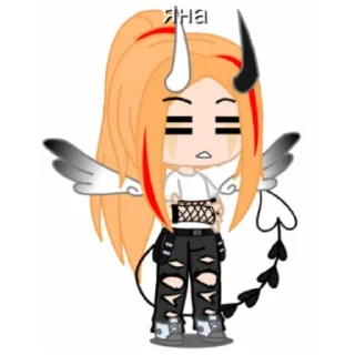 😑 emoji 😈🍀Yana_gacha🍀😈 Telegram sticker 10 of 18
