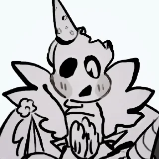🪓 emoji —` horror sans. ★彡 Telegram sticker 21 of 27