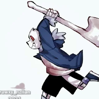 🪓 emoji —` horror sans. ★彡 Telegram sticker 5 of 27
