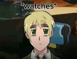 🇬🇧 emoji *watches* hetalia Telegram sticker 5 of 17