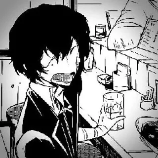 🥀 emoji ✧ dazai by @helpfrhoshi ! ! Telegram sticker 14 of 30