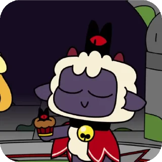🙂 emoji Deltaplanet cultoftheLamb: @cultlambUwU Telegram sticker 18 of 30