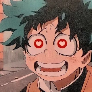 😍 emoji Izuku☺ Telegram sticker 5 of 49