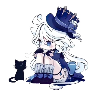 🐈‍⬛ emoji Леди Фурина :: @Zip_3000x @fStikBot Telegram sticker 23 of 120