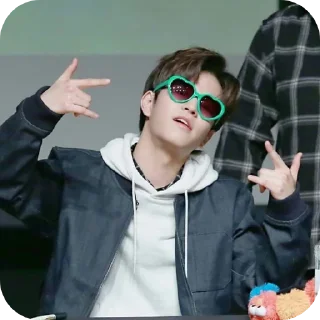 😎 emoji Seungmin in the building Telegram sticker 22 of 28