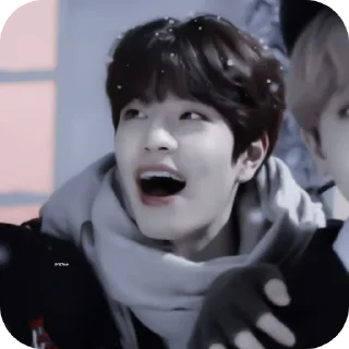 😍 emoji Seungmin in the building Telegram sticker 5 of 28