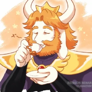 🍵 emoji 𝙰𝚣𝚐𝚘𝚛𝚎 𝚋𝚢 : : @stickers_undertale Telegram sticker 6 of 18
