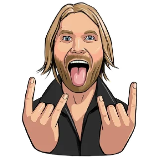 🤟 emoji Би-2 art Telegram sticker 11 of 29