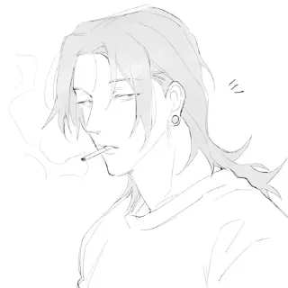 ✋ emoji Гето Сугуру/Geto Suguru @driedsalmon Telegram sticker 15 of 120