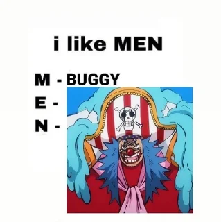 🖤 emoji I like men from One piece! Telegram sticker 6 of 31
