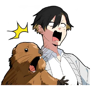 😱 emoji Злой-кун 2 @Nyasticks Telegram sticker 6 of 41